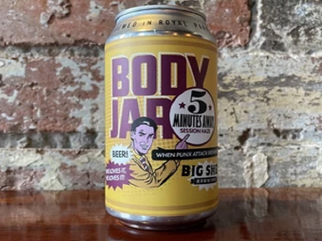 Legendary Australian punk band Bodyjar reached out to Big Shed Brewing to help mark the occasion of the Adelaide Beer & BBQ Festival. With a hazy, light golden appearance, the citra hops shine through as notes of orange and grapefruit dominate this very sessionable pale. Slightly piney with hints of passionfruit and low bitterness.